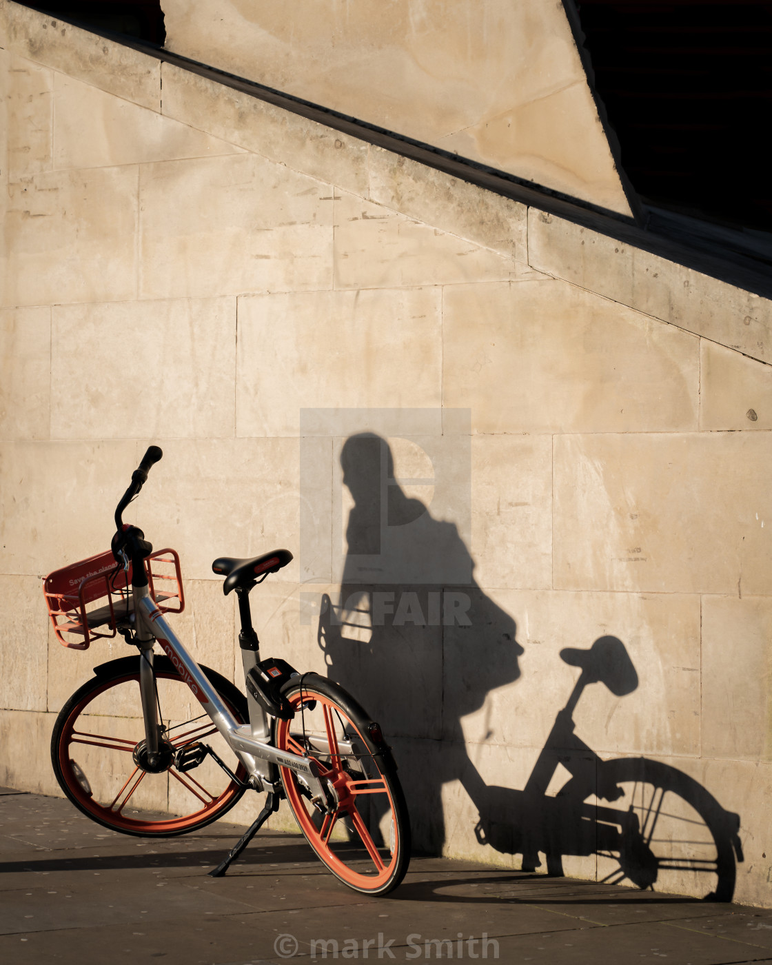 "Invisible Cyclist" stock image