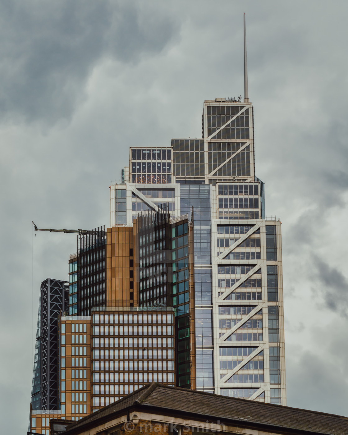 "tangled towers, city of london" stock image