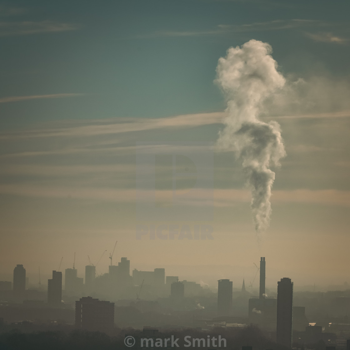 "city smoke" stock image