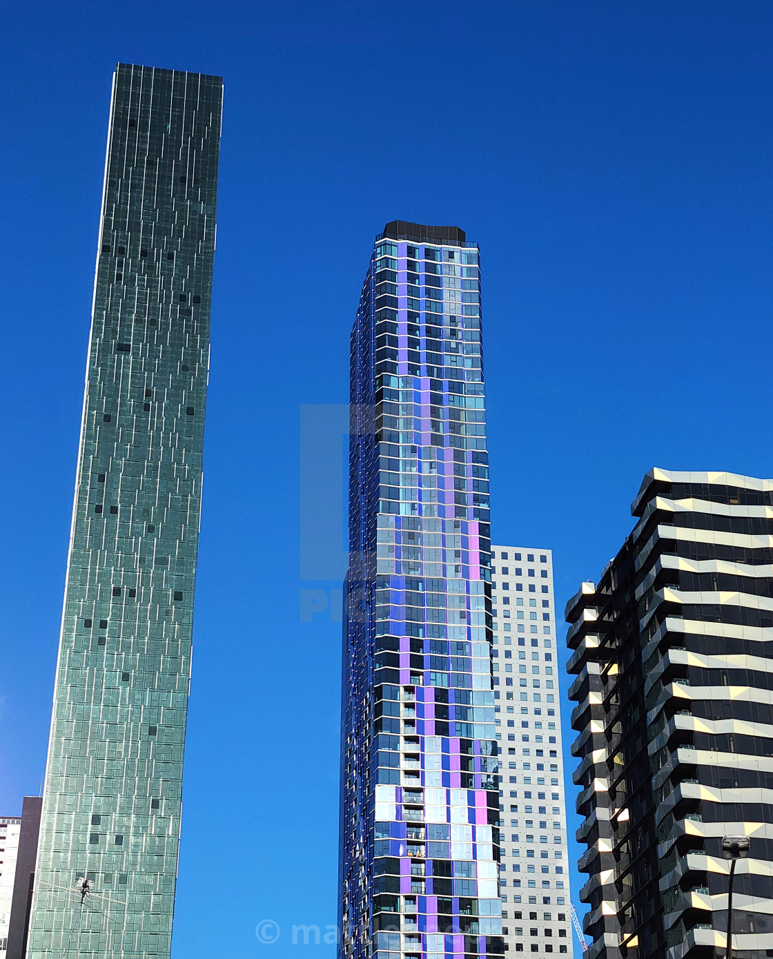 "City buildings with sunlight during the afternoon" stock image