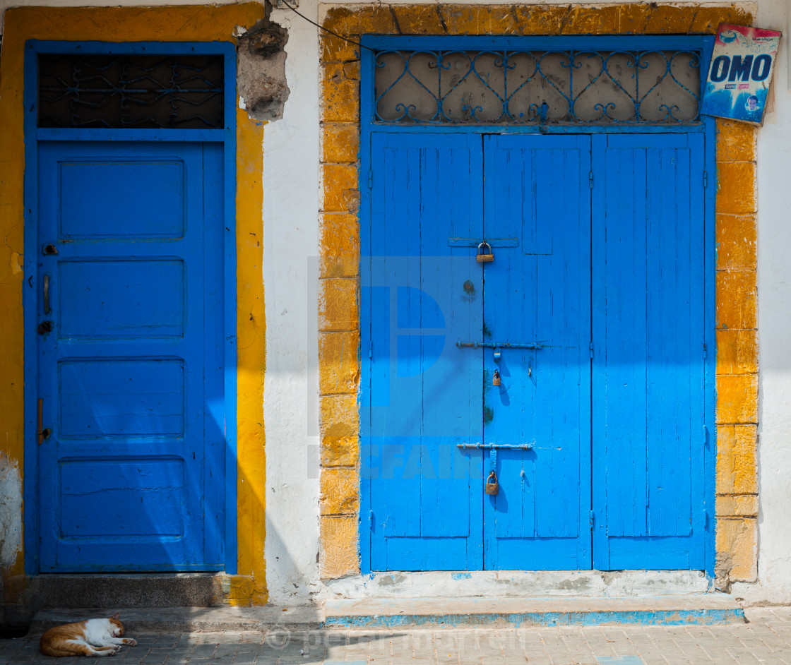 "Colourful Doors" stock image