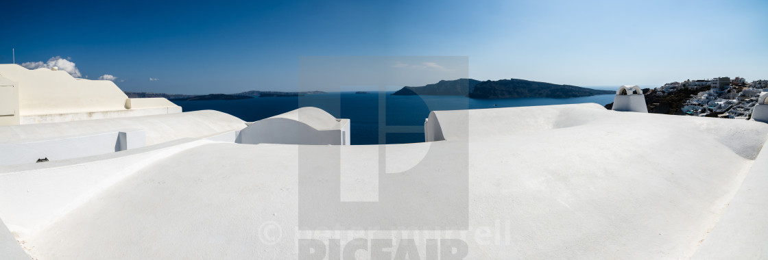 "Sea view from Oia Santorini" stock image