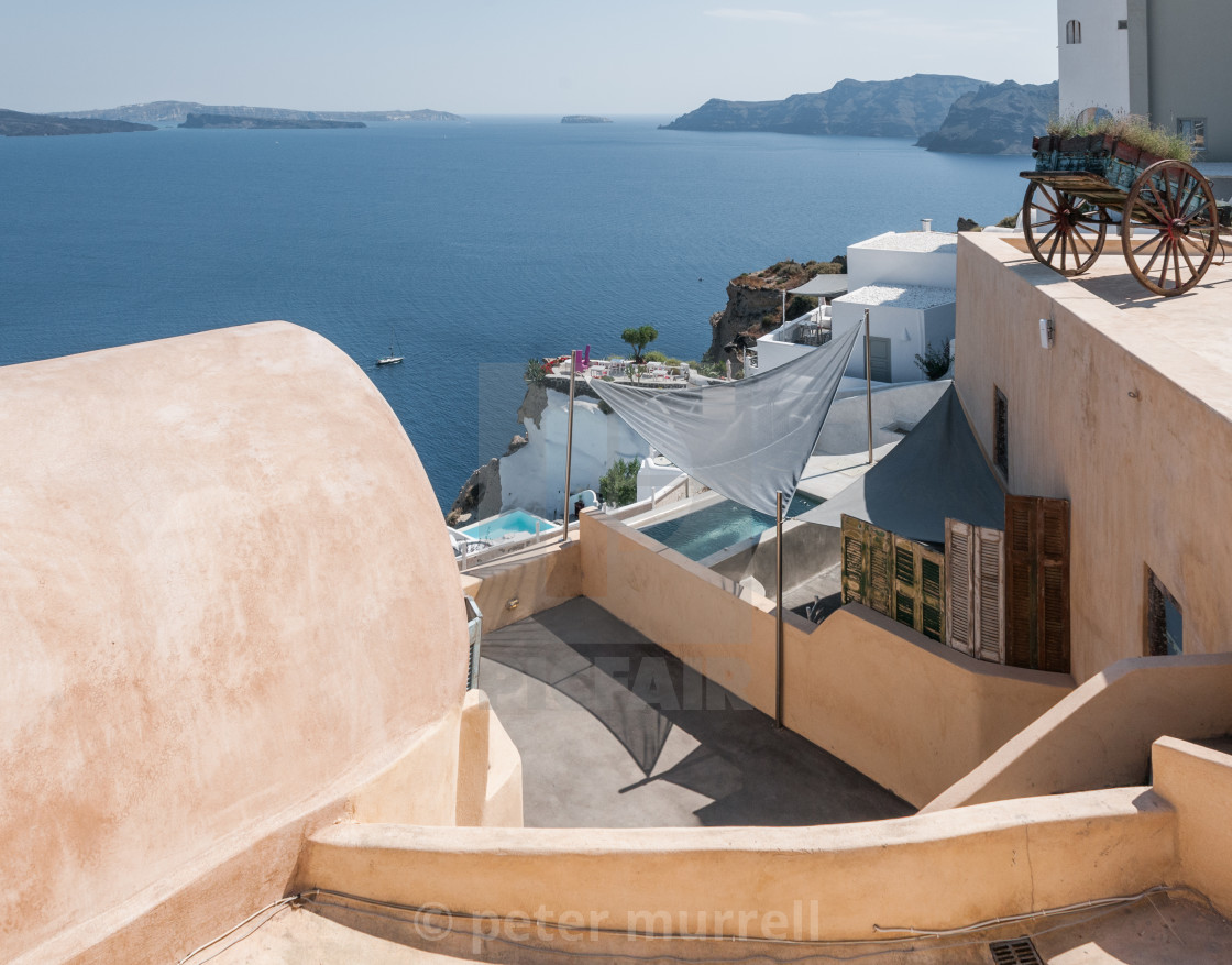 "Seaview from Thira" stock image