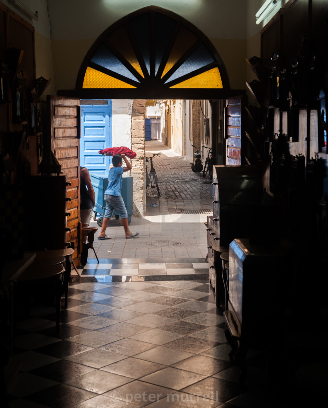 "Shop in Essaouira" stock image