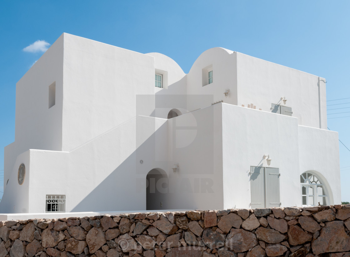 "House in Santorini" stock image