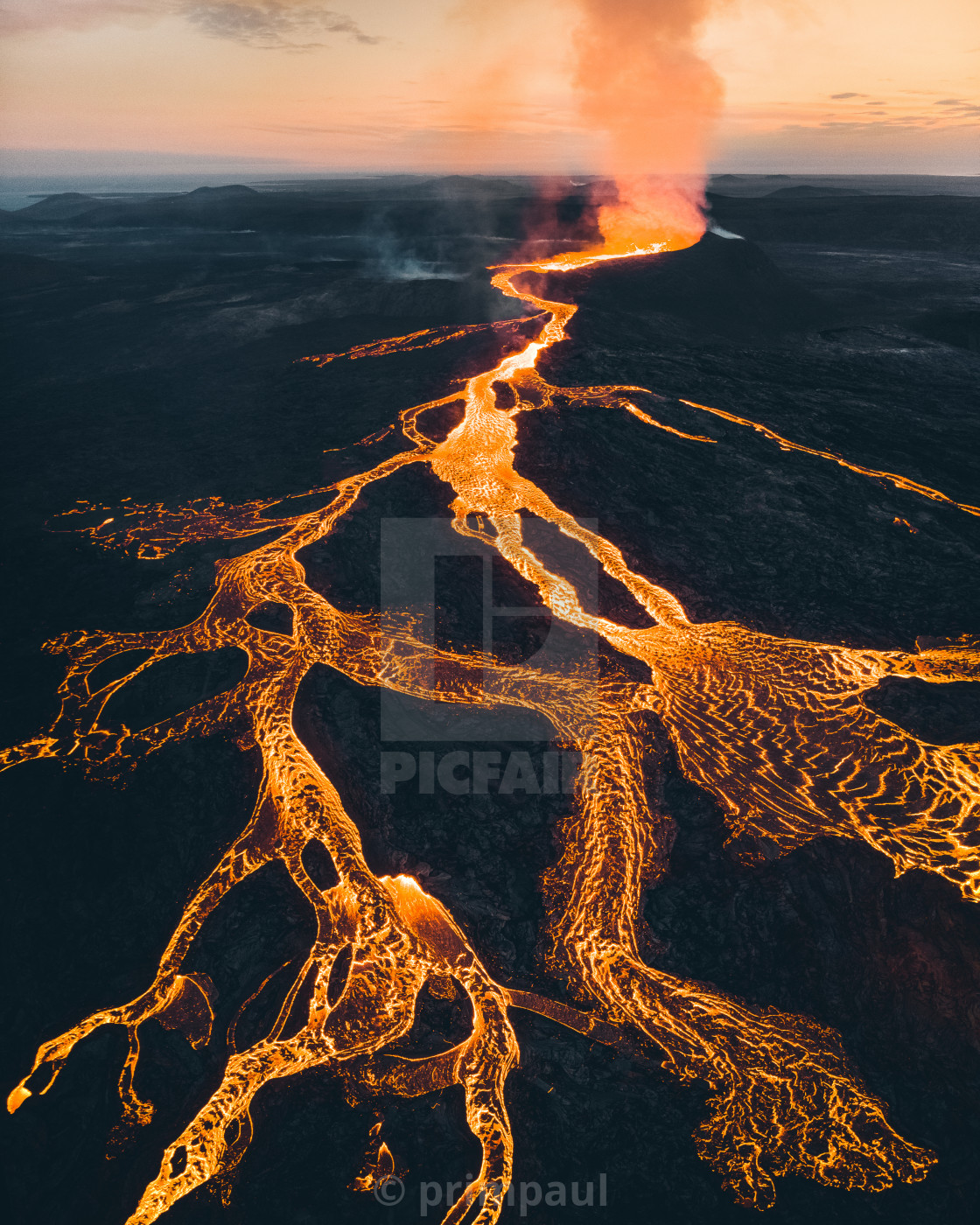 "Icelandic Eruption #1" stock image