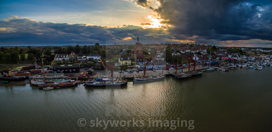 "Maldon Blackwater Boats River Sunset" by skyworks imaging - $15.16 "Maldon Blackwater Boats River Sunset" stock image