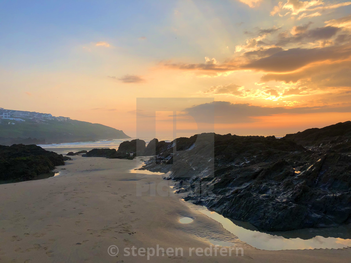 "Fistral Beach" stock image