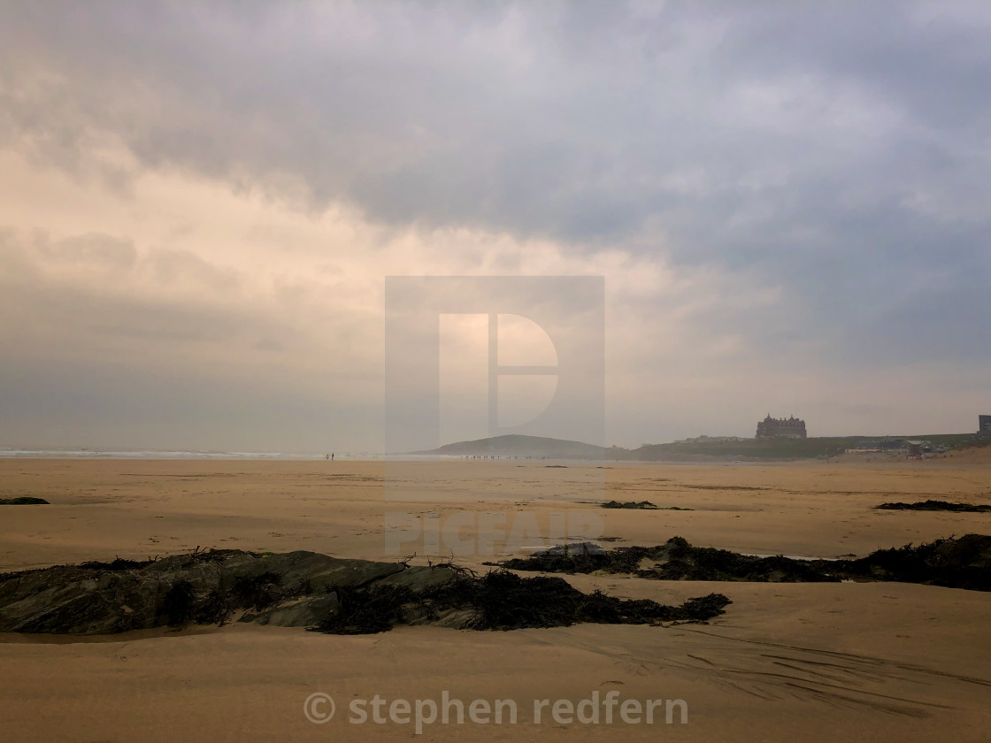 "Fistral Beach" stock image