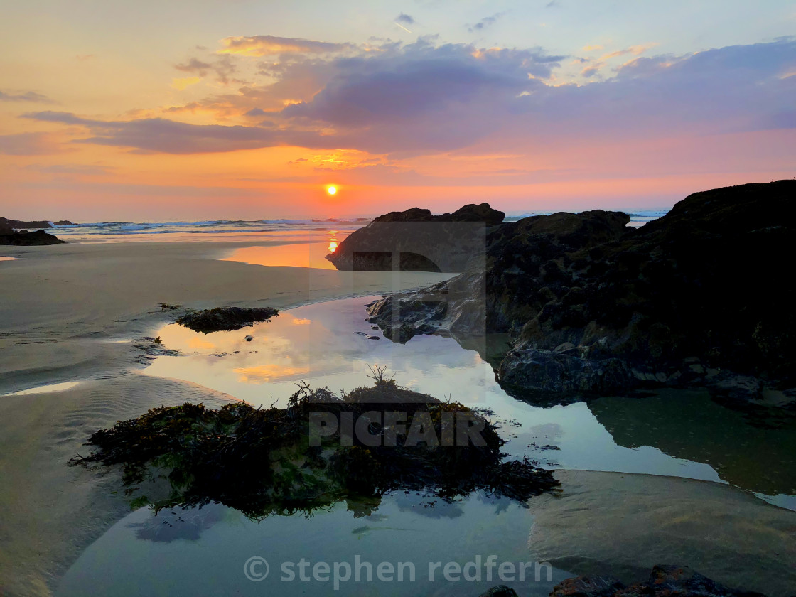 "Fistral Beach" stock image