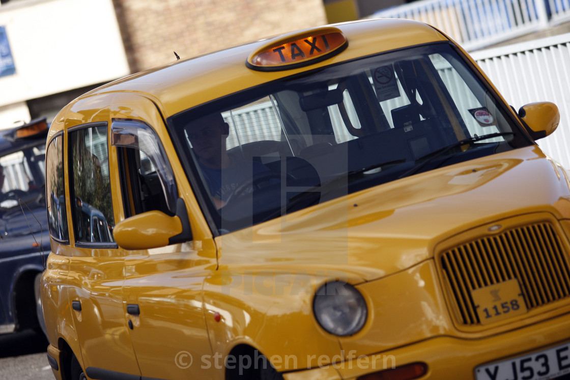 "Taxi" stock image