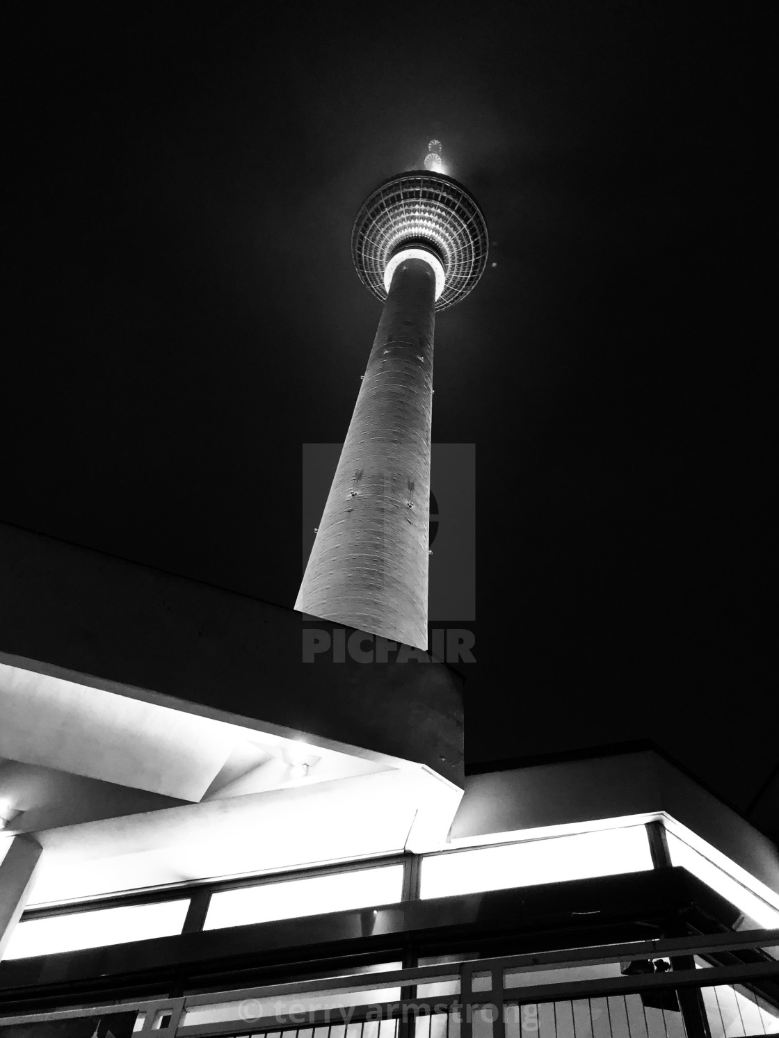 "television tower" stock image