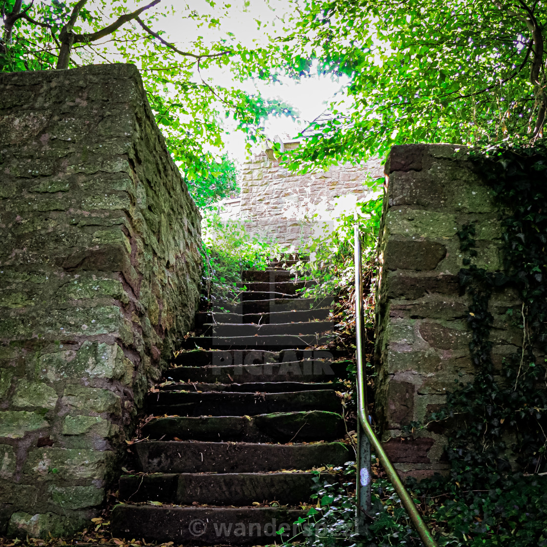 "Treppenaufgang zur Burg Nideggen" stock image