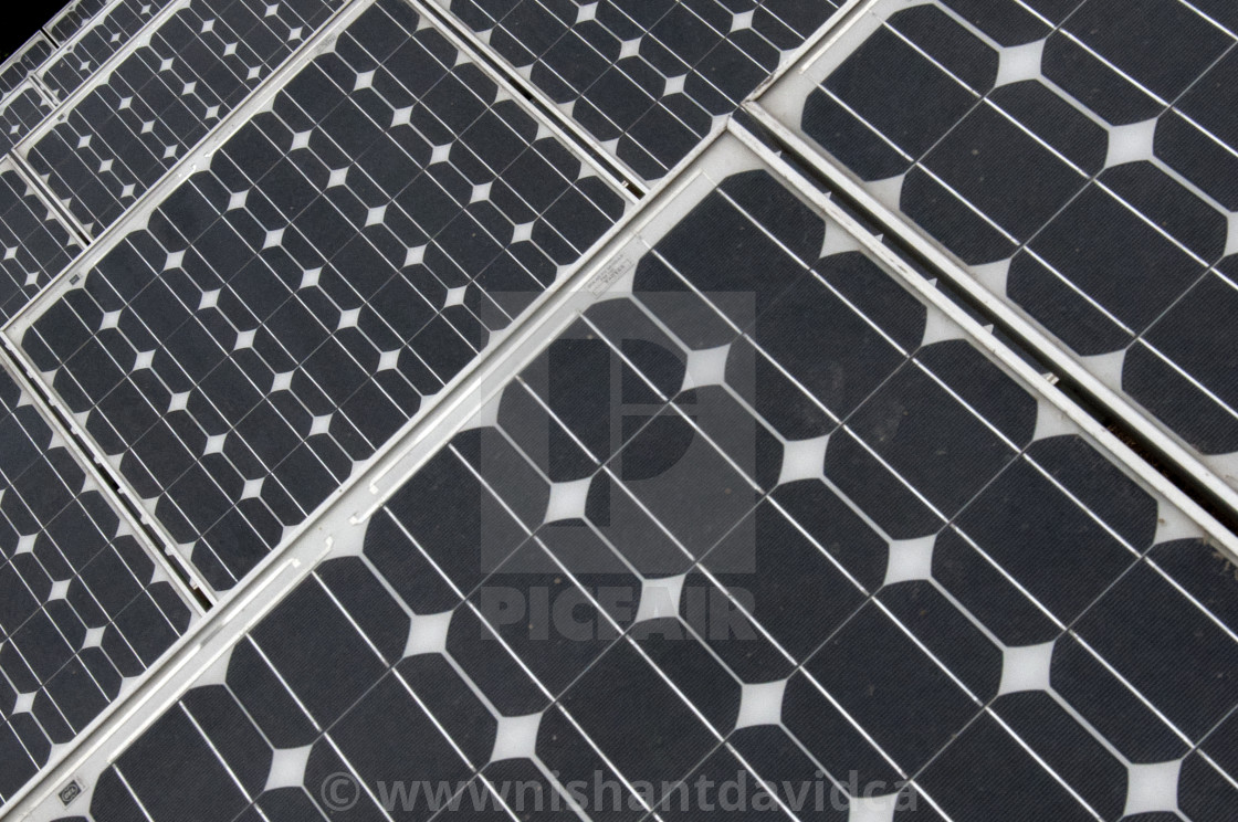 "Solar Panel Pattern" stock image