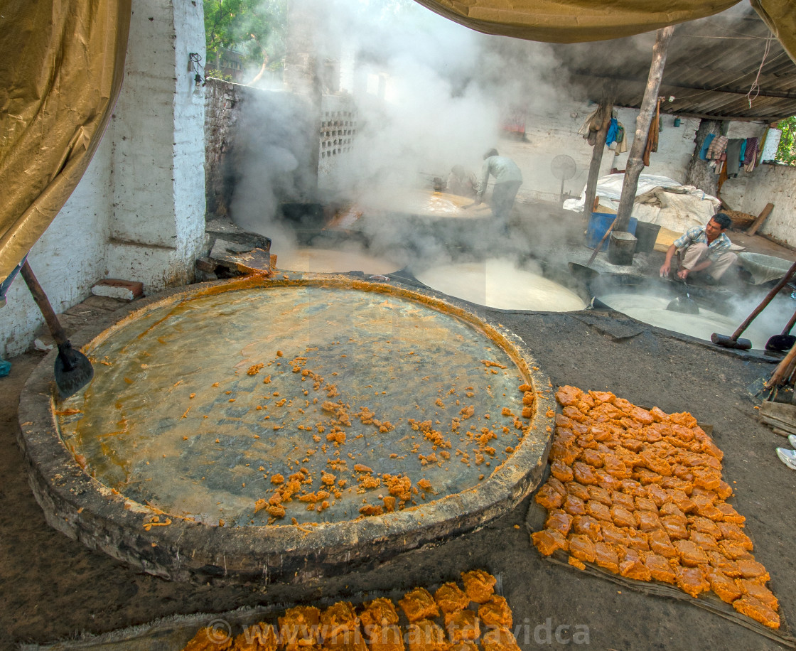 "A Gud (Jaggery) Factory" stock image