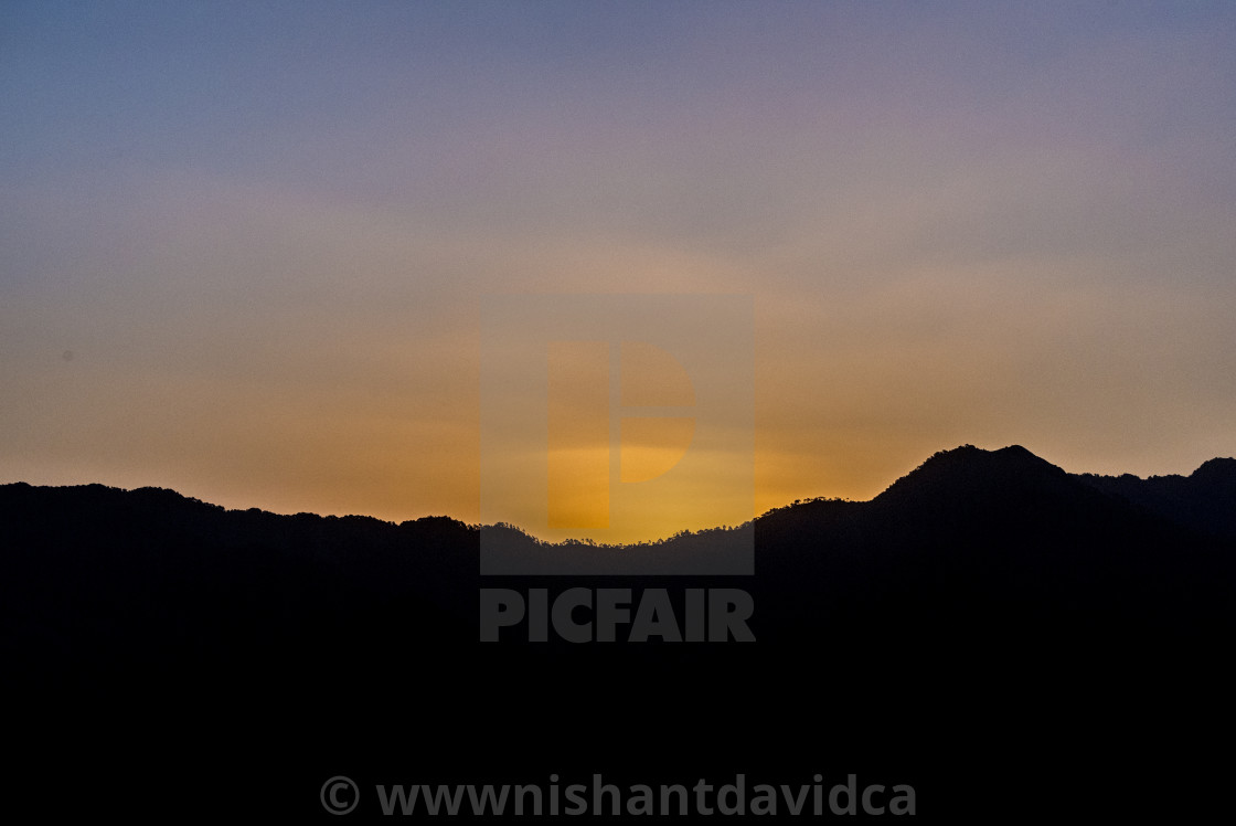 "A Scenic view at Lansdowne, Uttarakhand, India" stock image