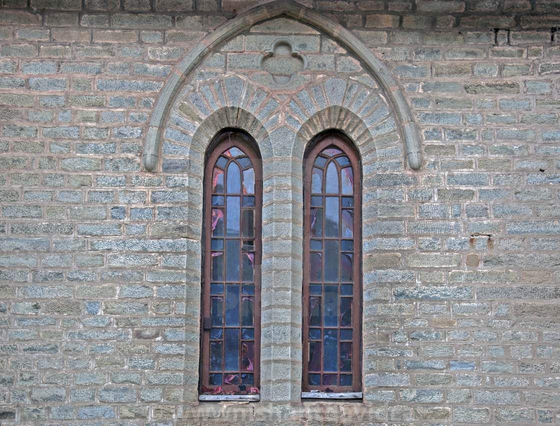 "Anglican styled windows" stock image