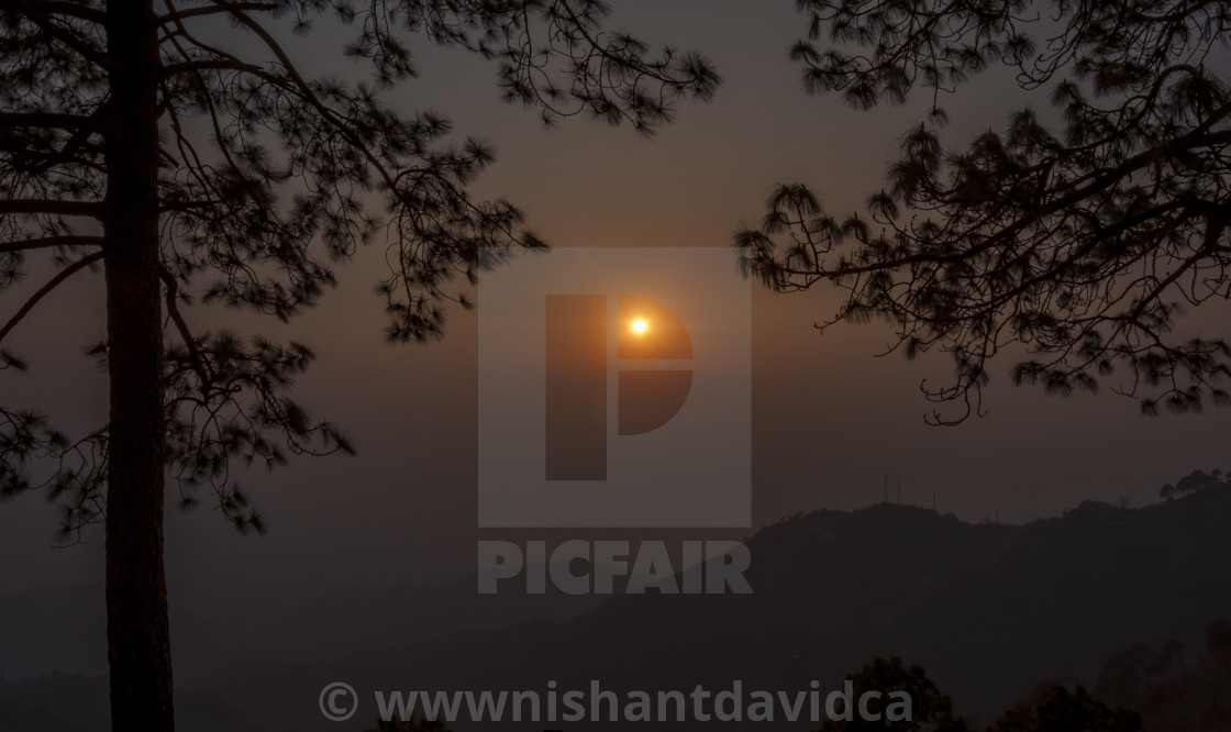 "The Sun Set Point, Kasauli" stock image