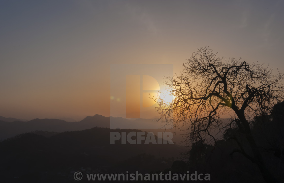 "The Sun Set Point, Kasauli" stock image