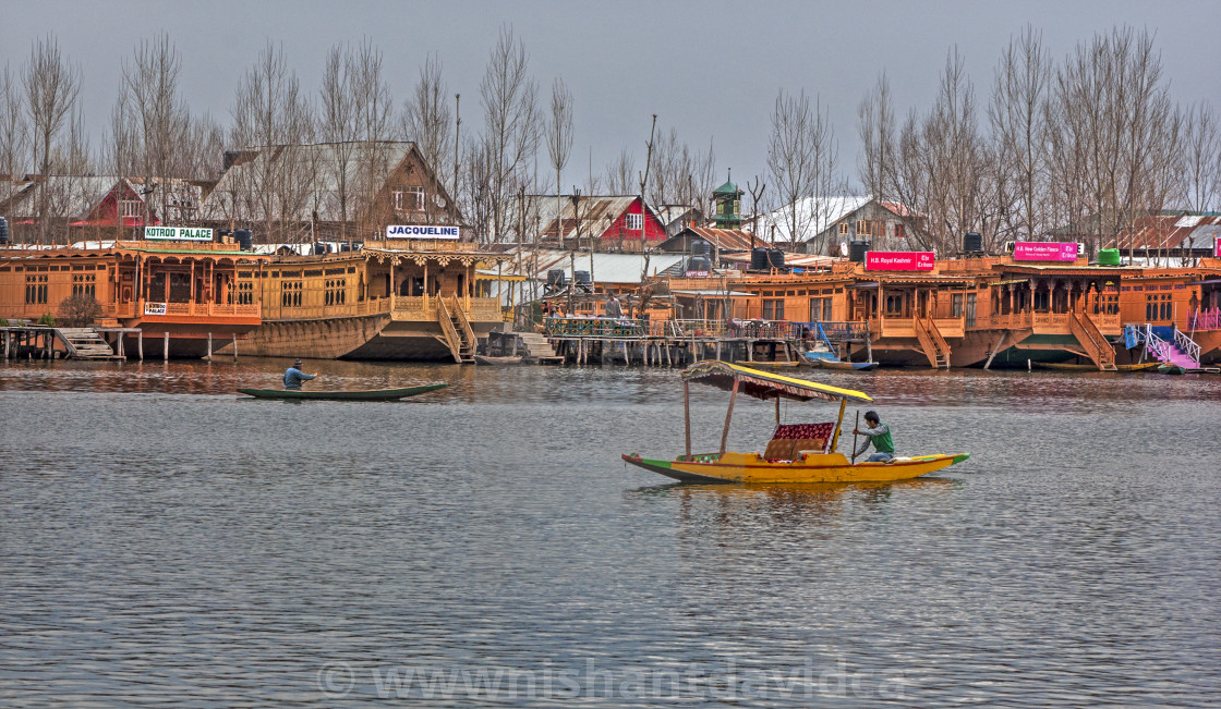 "House Boats at Dal Lake, Srinagar" stock image