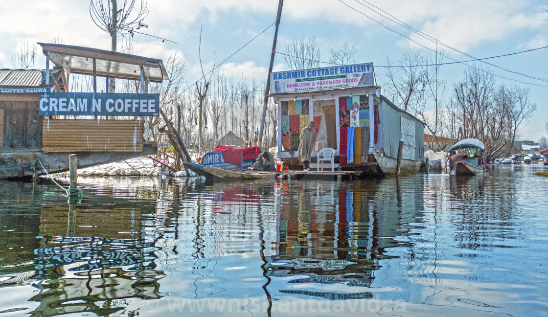 "A Floating Market" stock image