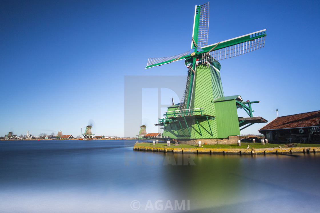 "Windmills The Crowned Poelenburg" stock image