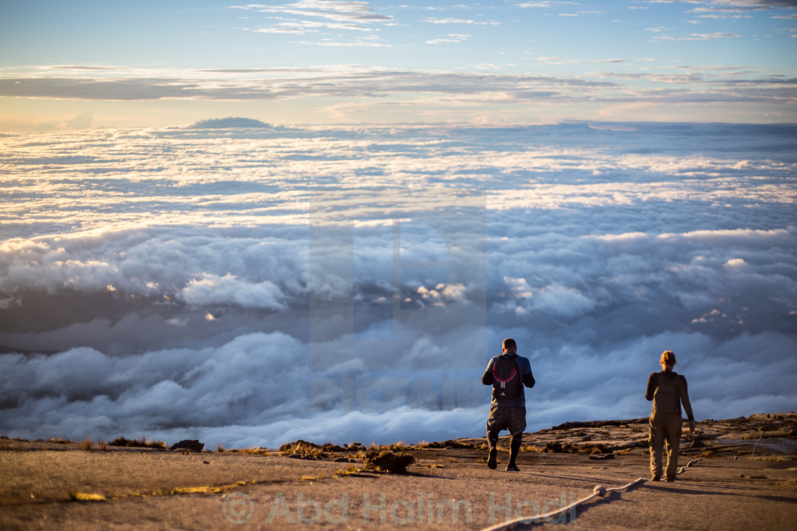 "Top of Kinabalu Mountain" stock image