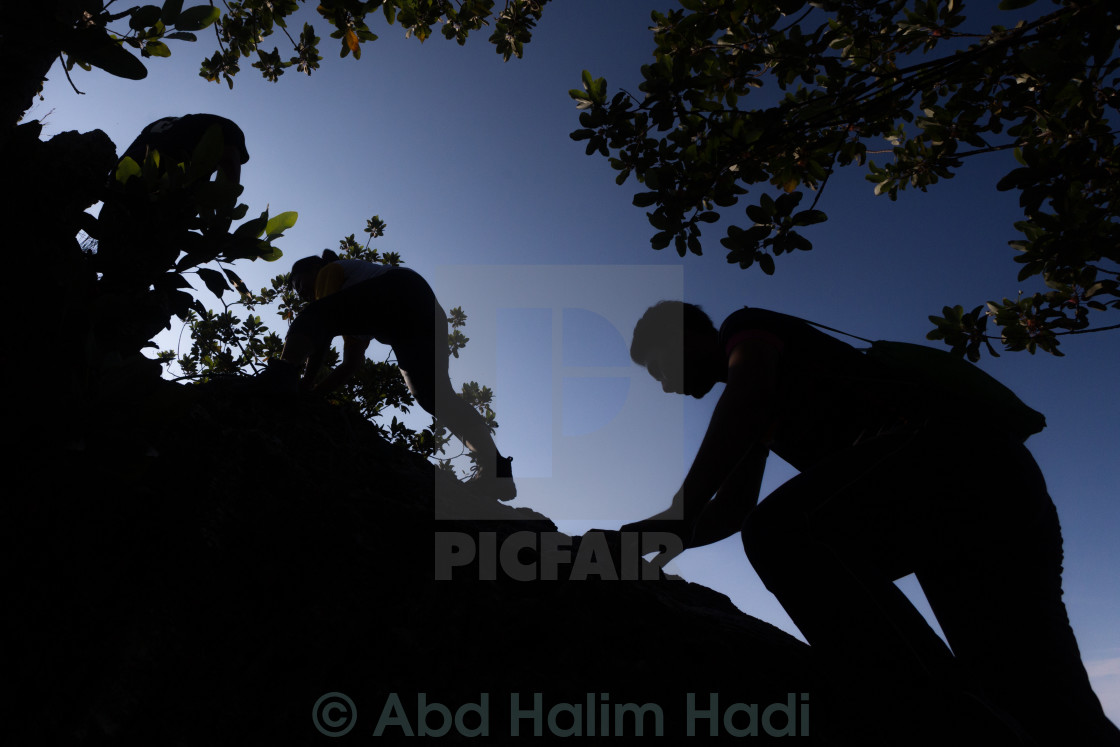 "Hiking in Malaysia" stock image