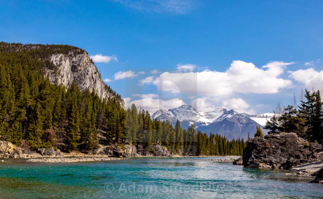 "Beautiful Bow River" by Adam Smedley - $7.72 "Beautiful Bow River" stock image