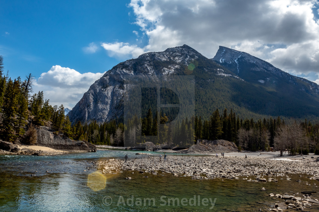 "Mount Rundle from the river" by Adam Smedley - $7.72 "Mount Rundle from the river" stock image