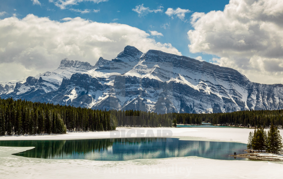 "The thawing of the Two Jacks lake" by Adam Smedley - $7.72 "The thawing of the Two Jacks lake" stock image