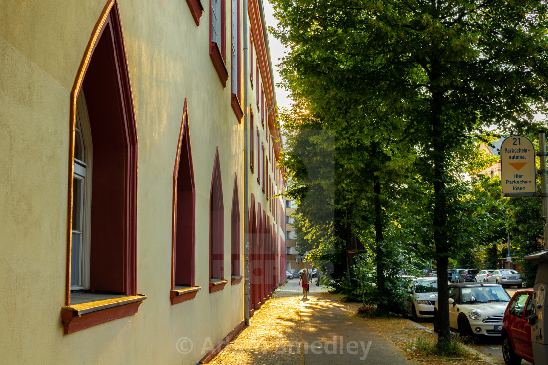 "Evening glow on a Berlin backstreet" by Adam Smedley - $7.72 "Evening glow on a Berlin backstreet" stock image
