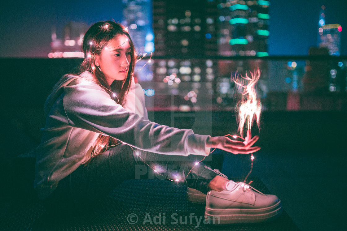 "Light Caster - The Stag" stock image