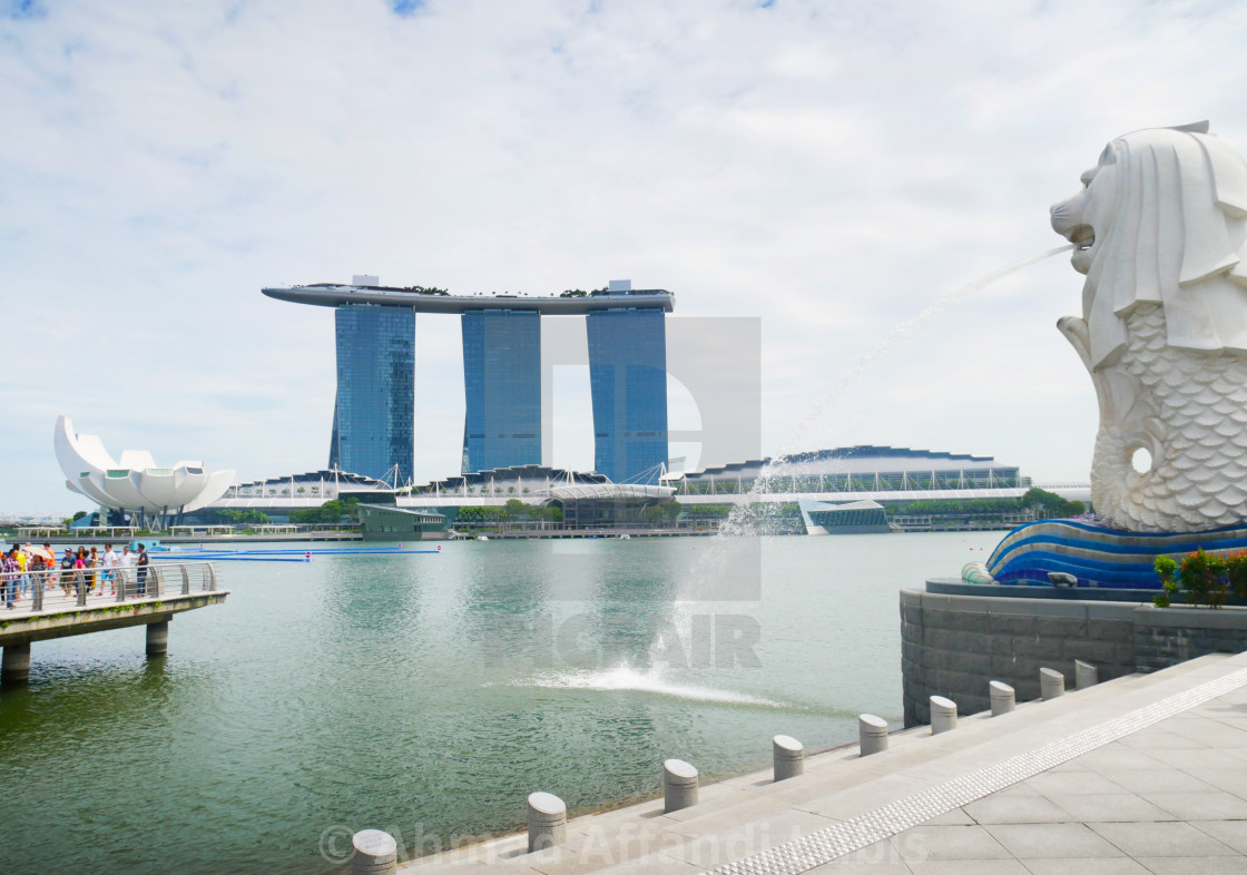 Waterfront Promenade Singapore And Merlion Park License For 620