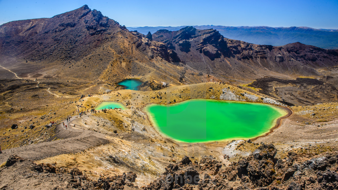 "Emerald Lakes" stock image