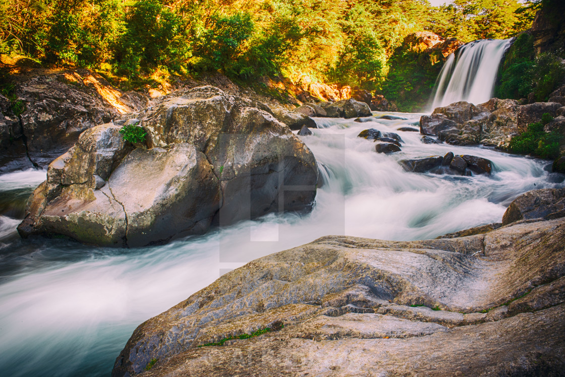 "Tawhai Falls" stock image