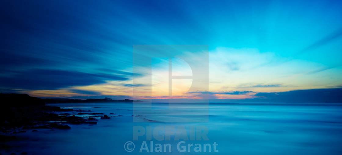 "Bamburgh Blue" stock image