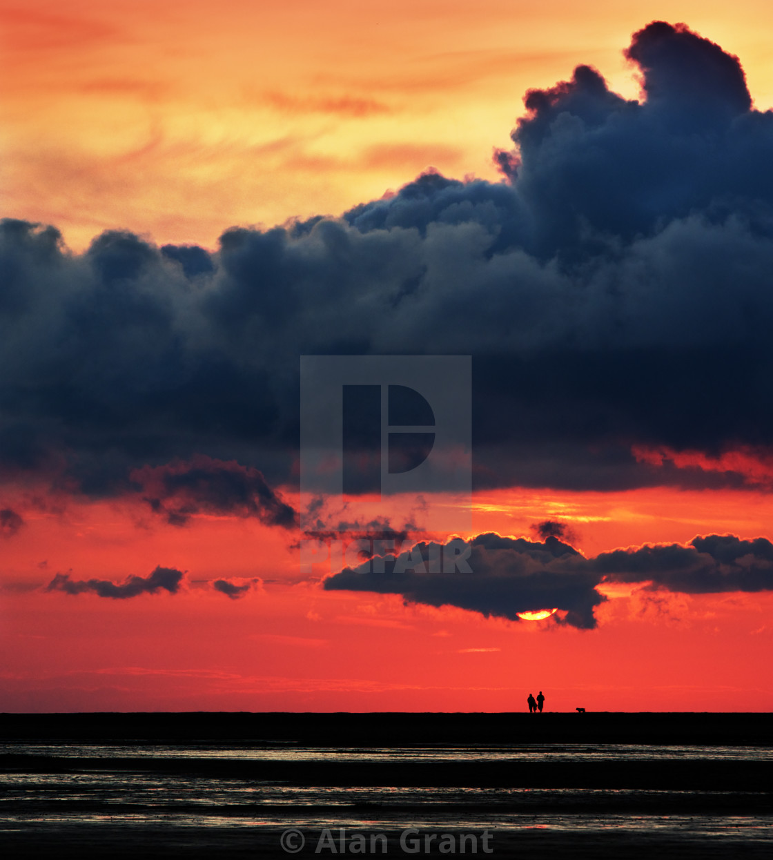 "Big Skies in Norfolk" stock image