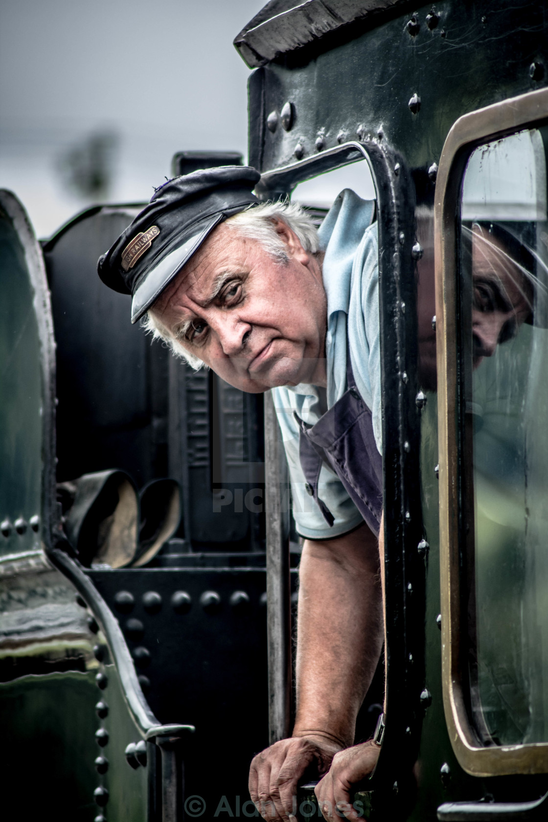 "Waiting for the flag & whistle" stock image