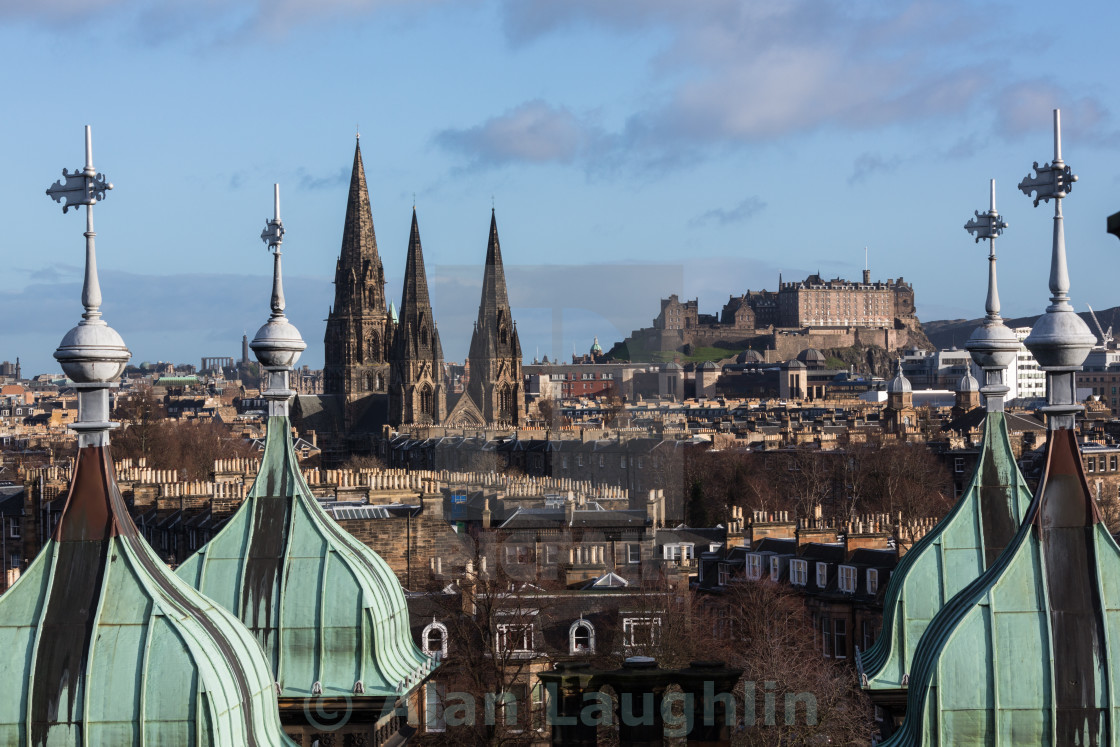 "Edinburgh Skyline" stock image