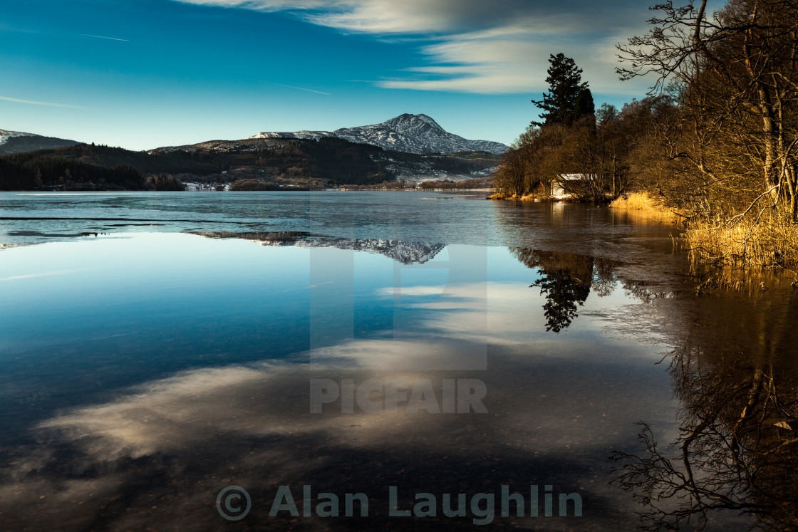 "Loch Ard Winter 4" stock image