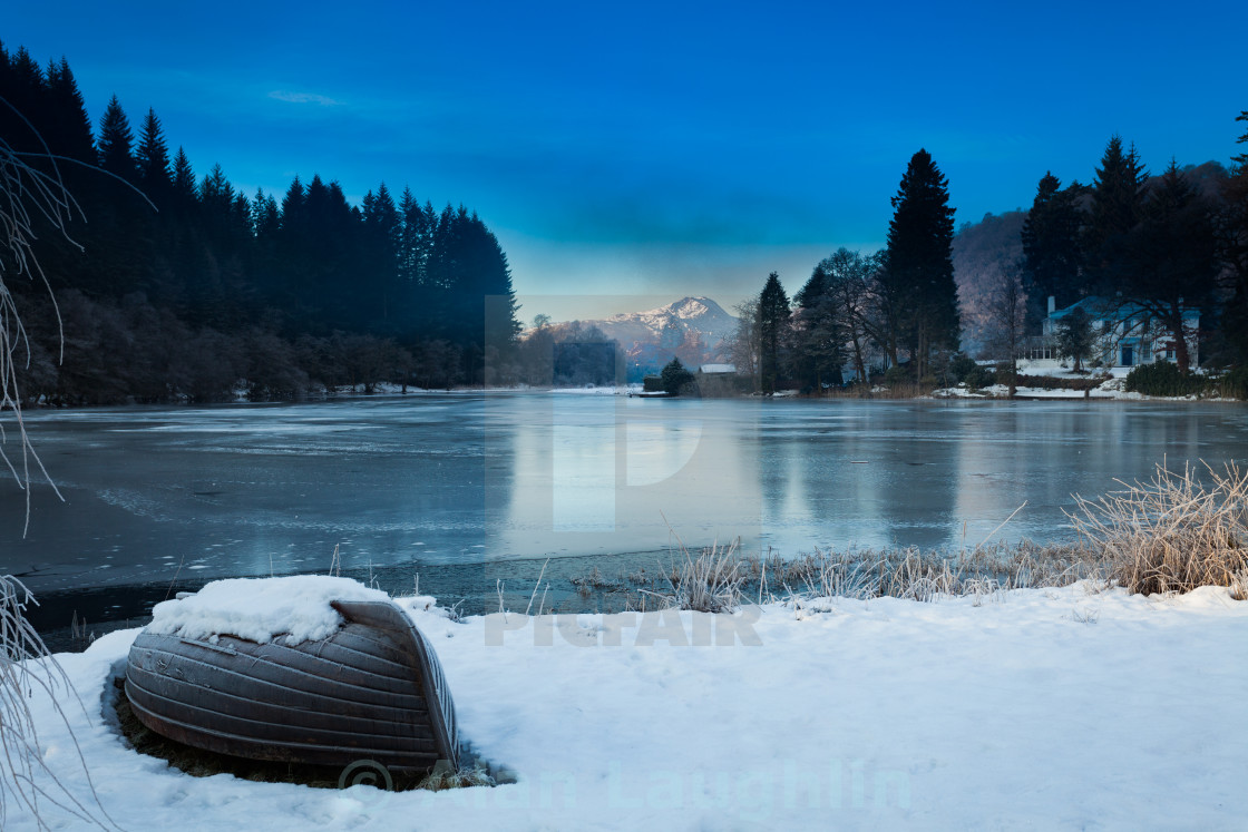 "Loch Ard Winter" stock image