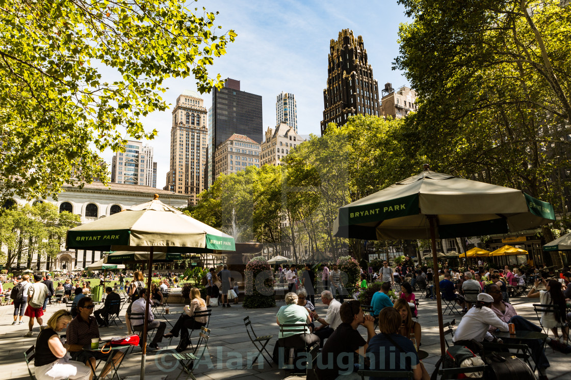 "Bryant Park New York" stock image