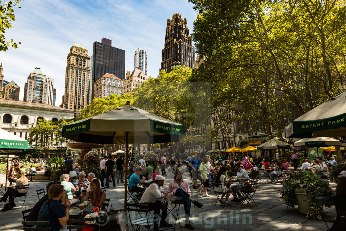 "Bryant Park New York" stock image