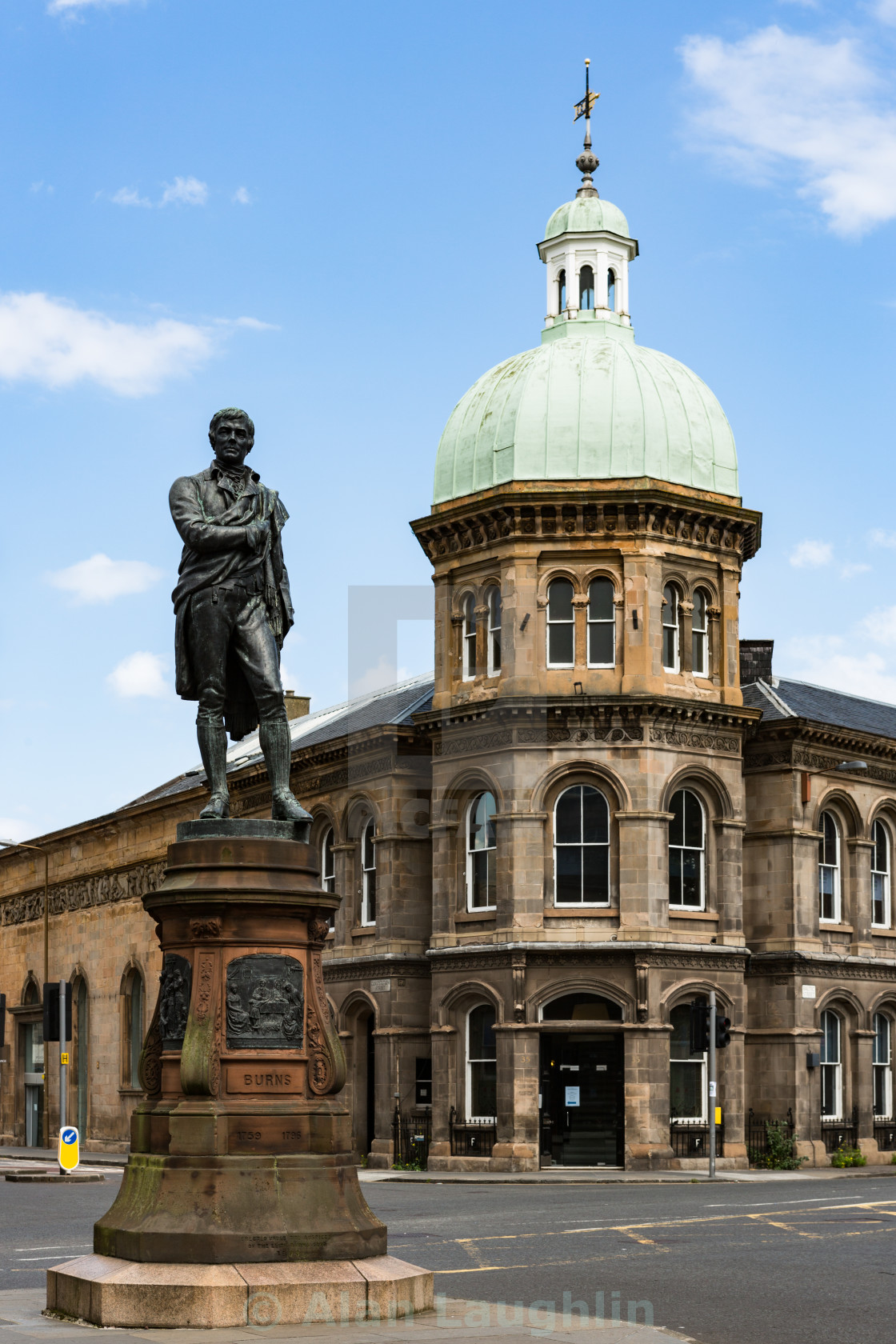 "Robert Burns Statue" stock image