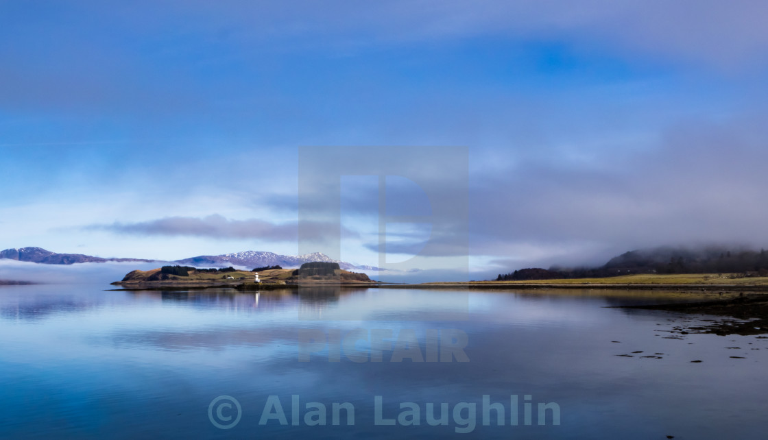 "Sgeir Bhuidhe Lighthouse Loch Linnhe" stock image