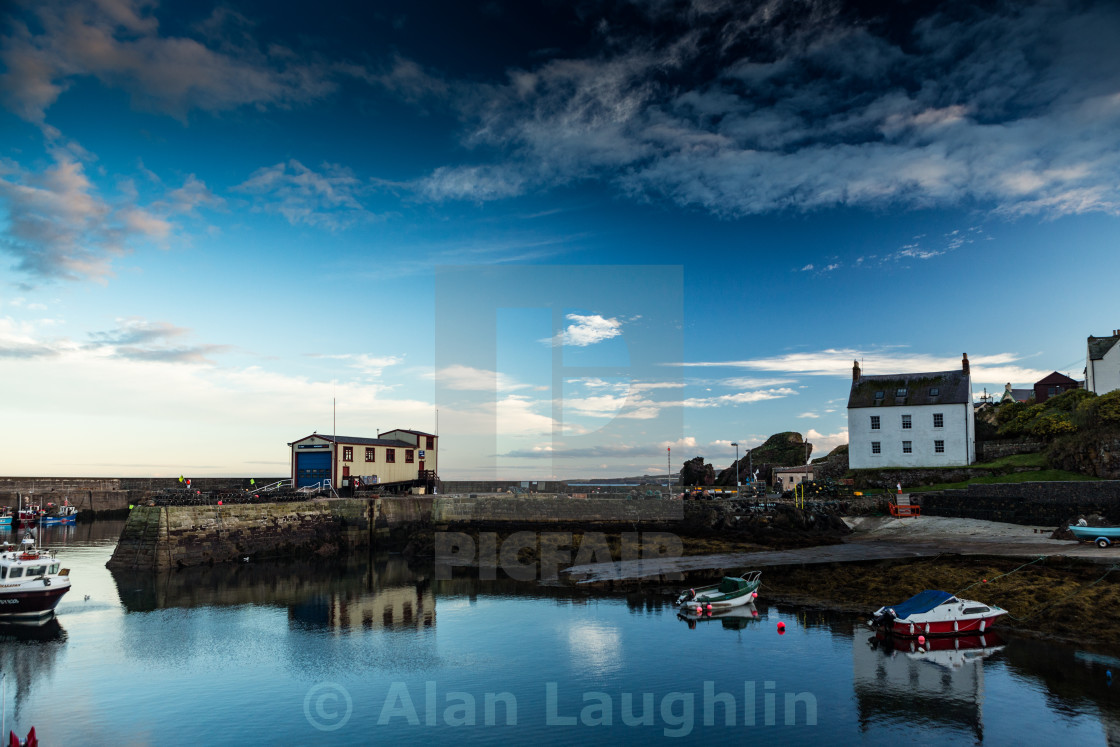 "St Abbs Harbour" stock image