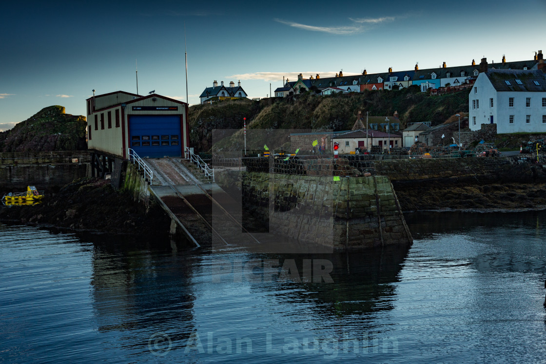 "St Abbs Harbour" stock image