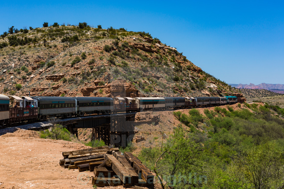 "Verde Canyon Train" stock image