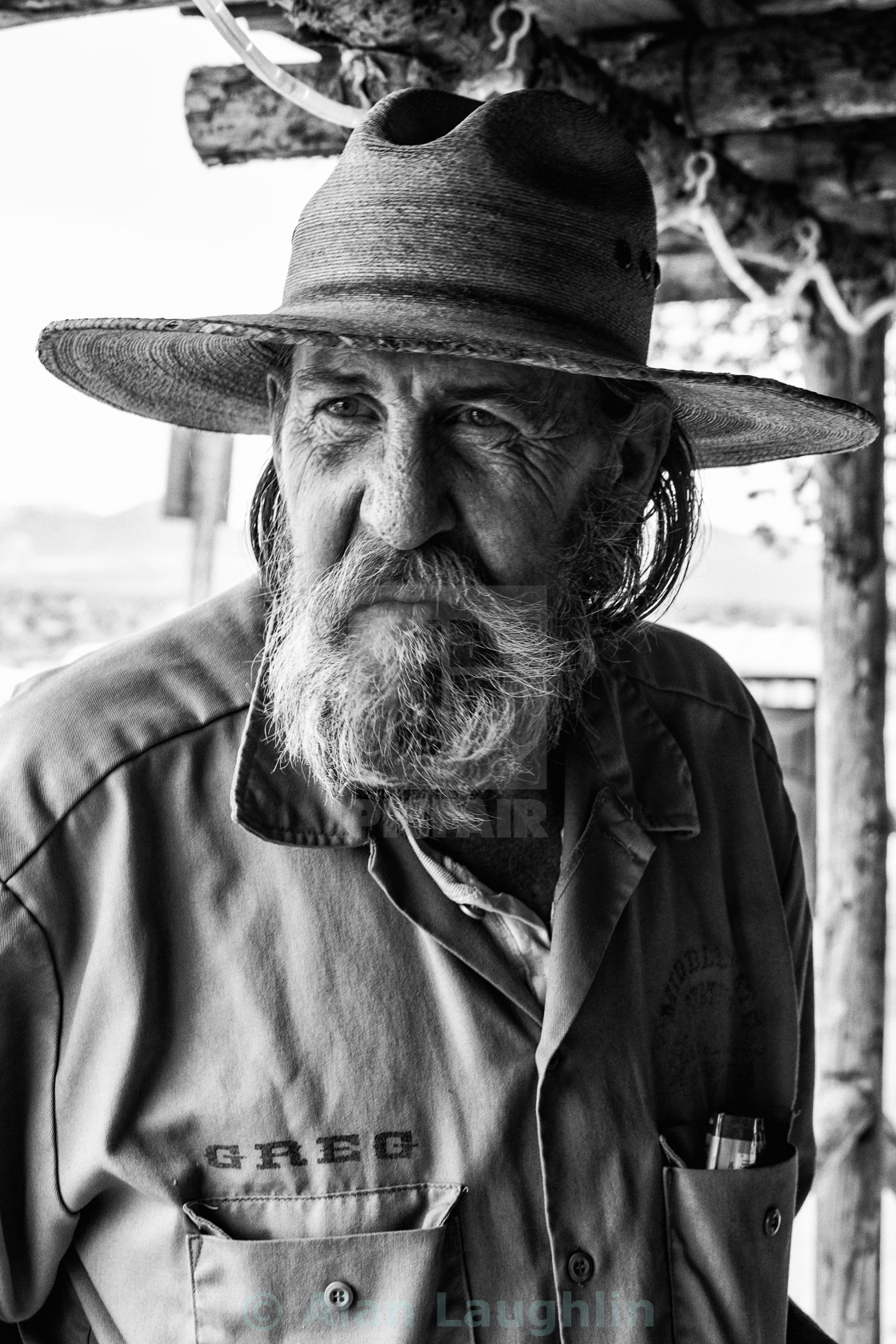 "Greg at Middlegate Station Nevada" stock image